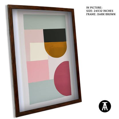 Sample Artwork in Dark Brown Frame