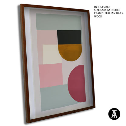 Sample Artwork in Italian Wood Framing Dark