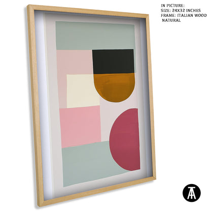 Sample Artwork in Italian Wood Framing Natural