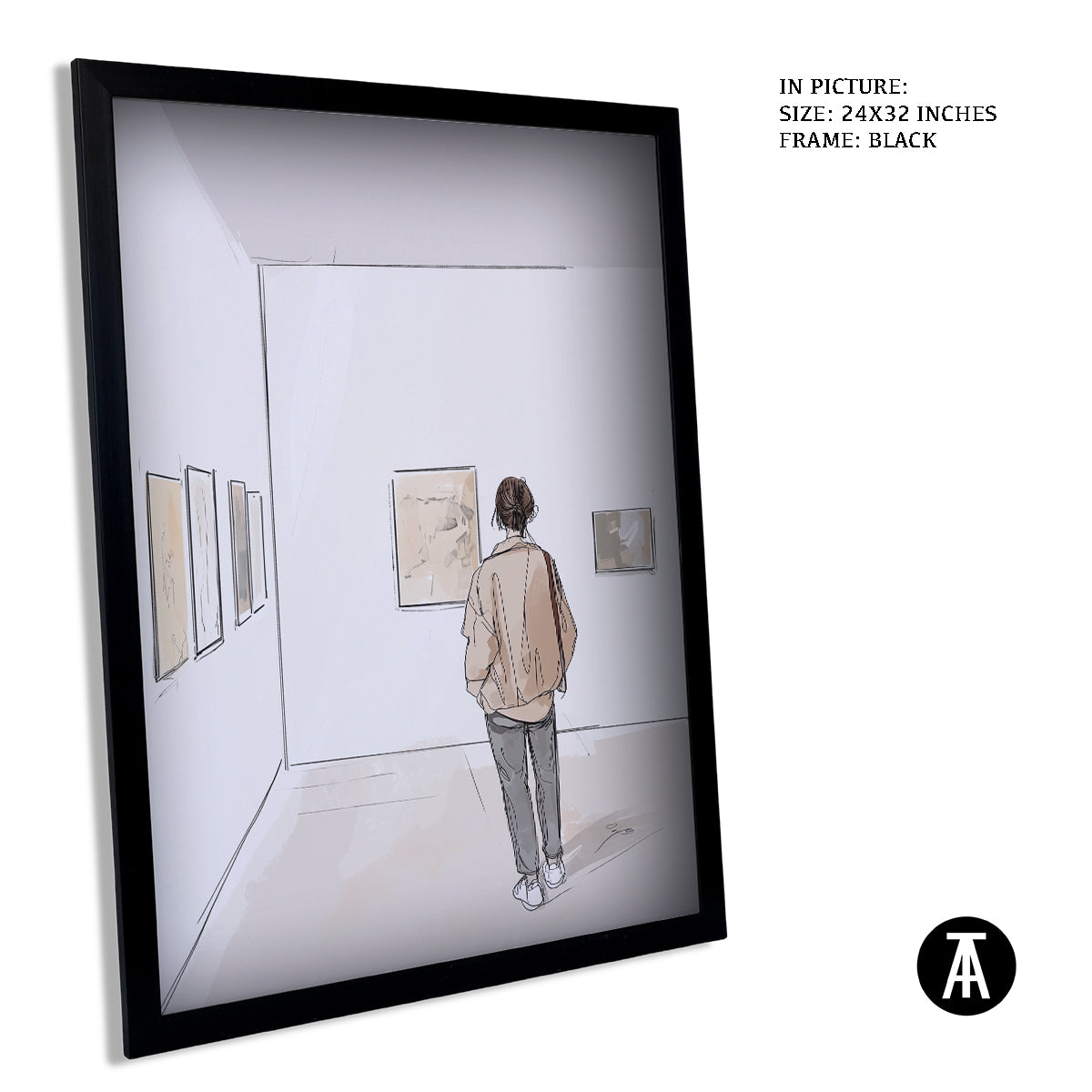 Artwork in Metal Earling Silver Frame
