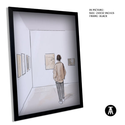 Artwork in Metal Earling Silver Frame