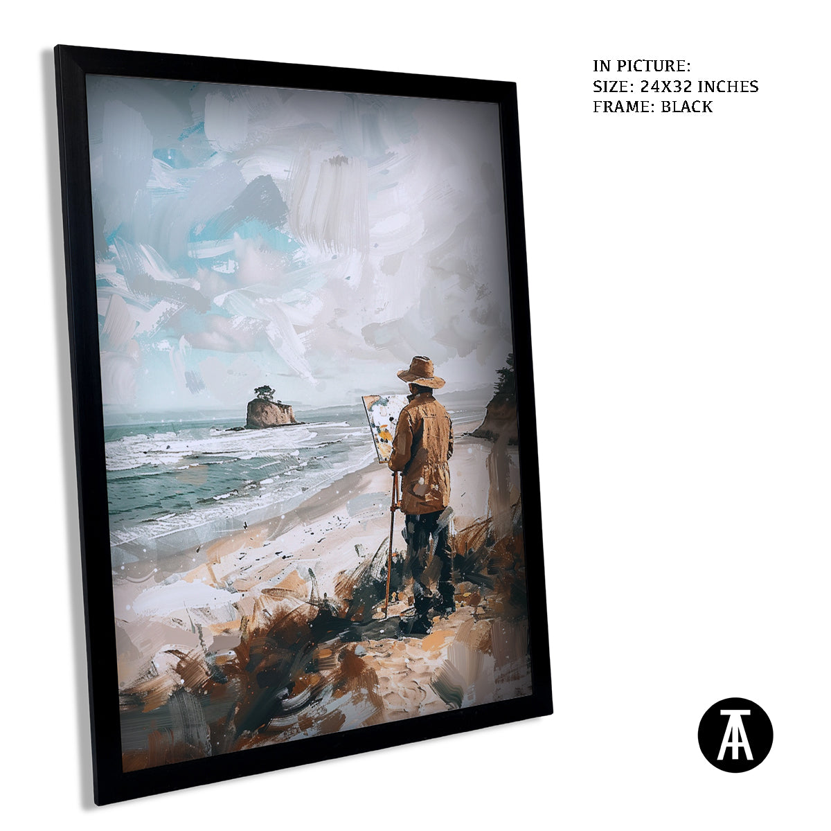 Artwork in Metal Earling Silver Frame