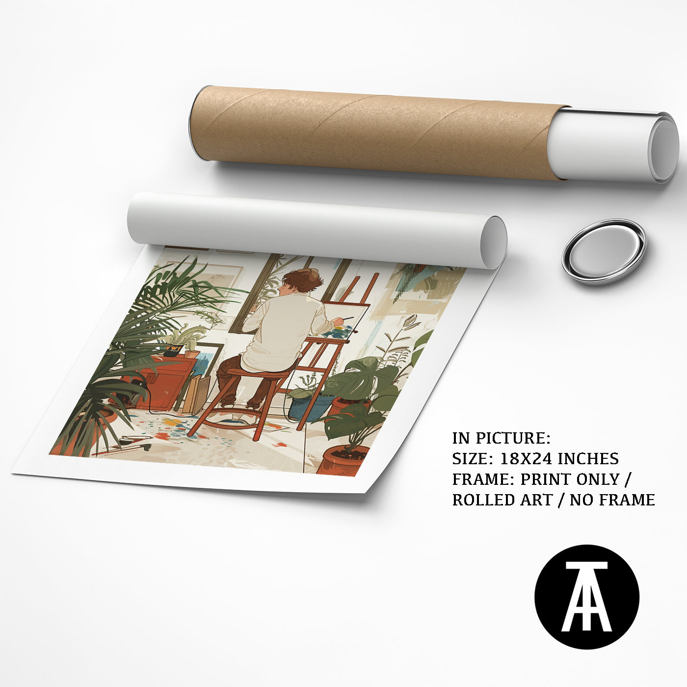 Artwork as Print Only or Rolled Art