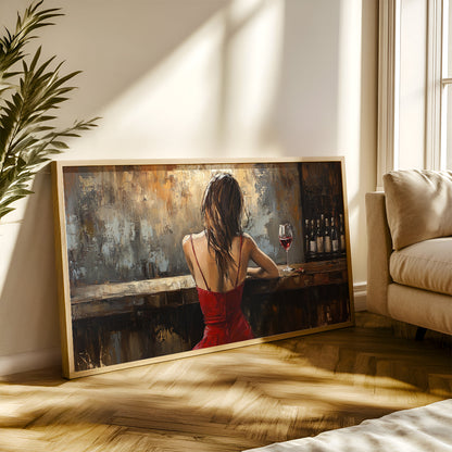 Modern Art Painting in a Lifestyle Setting