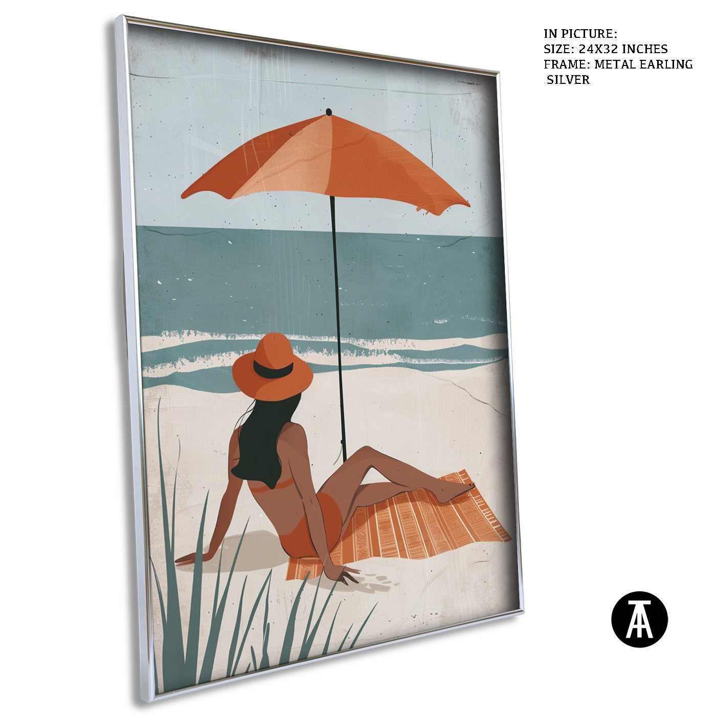 Artwork in Metal Earling Silver Frame