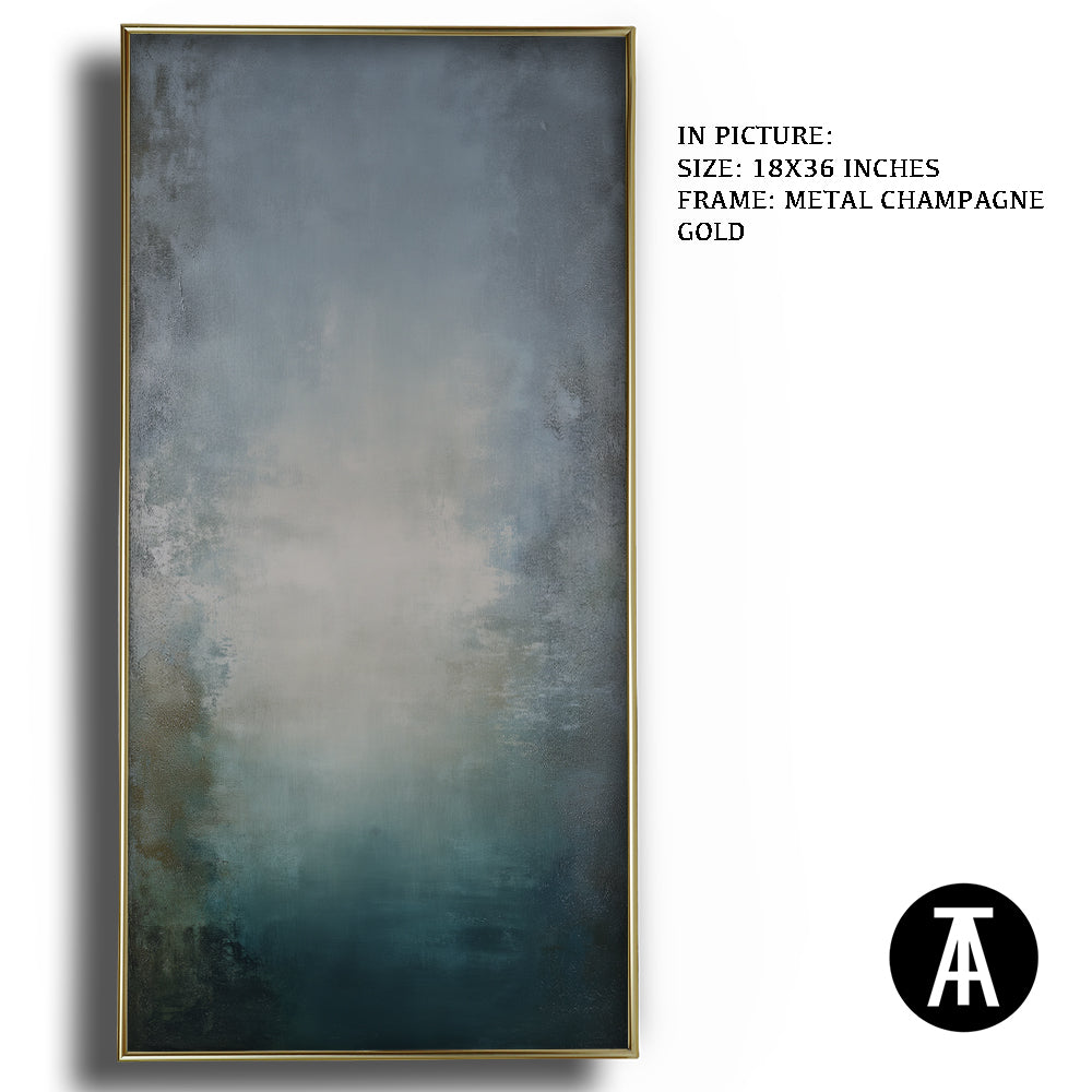Artwork in Metal Champagne Gold Frame