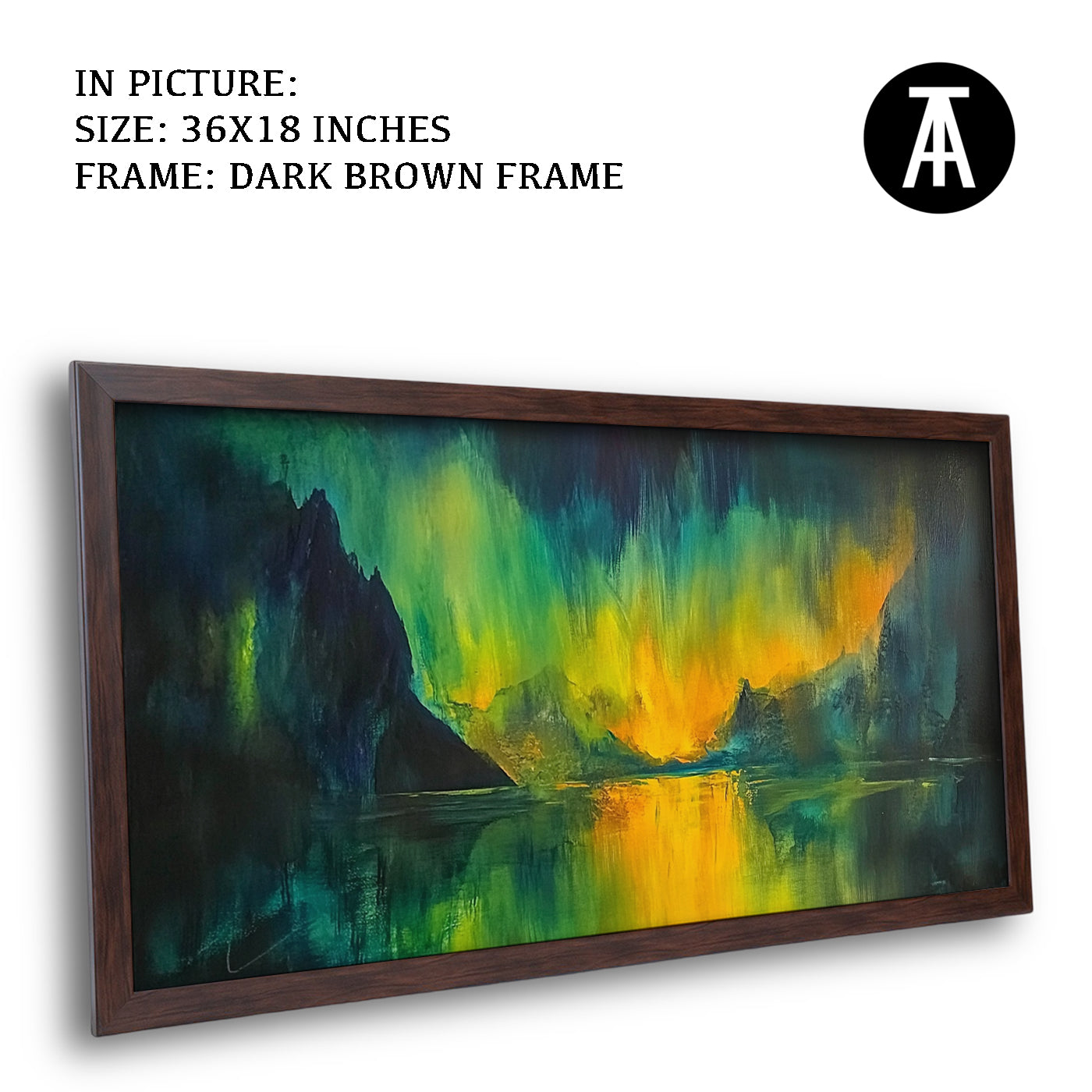 Artwork in Metal Champagne Gold Frame