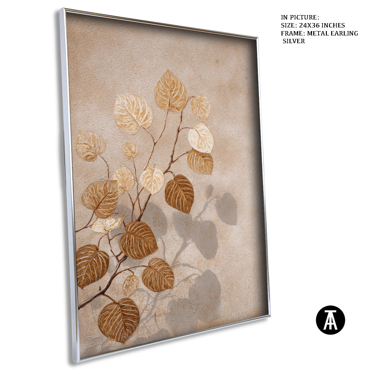 Artwork in Metal Earling Silver Frame