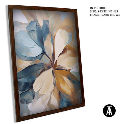 Sample Artwork in Dark Brown Frame