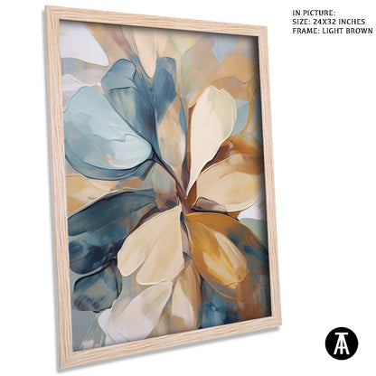 Sample Artwork in Light Brown Frame