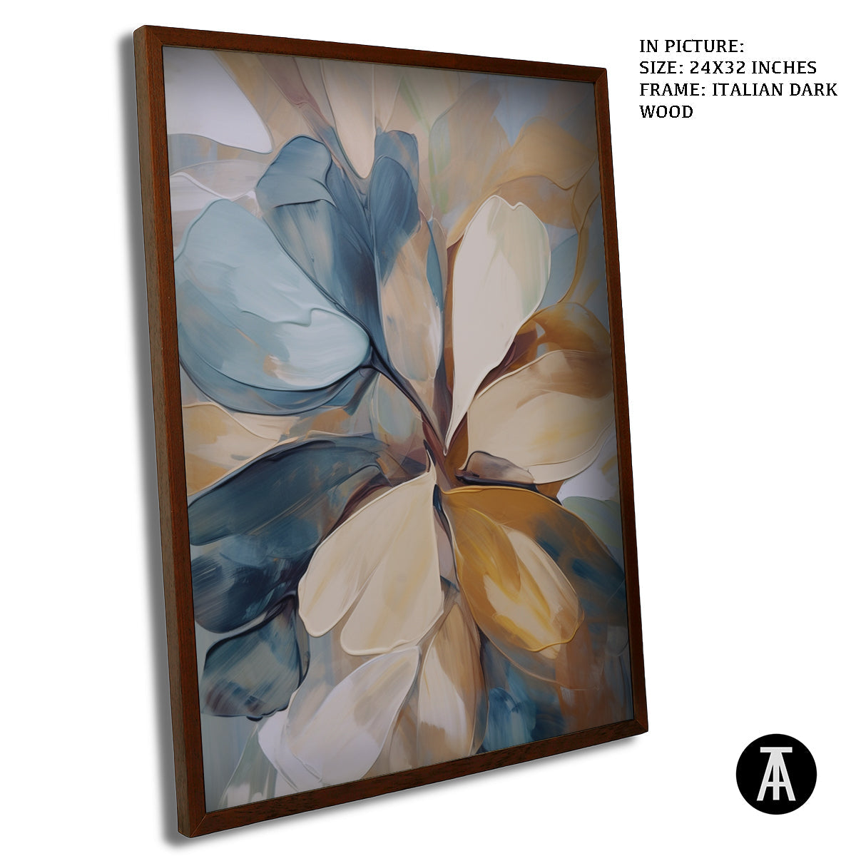 Sample Artwork in Italian Wood Framing Dark