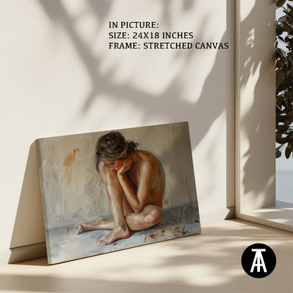 Artwork in Natural Wood Frame