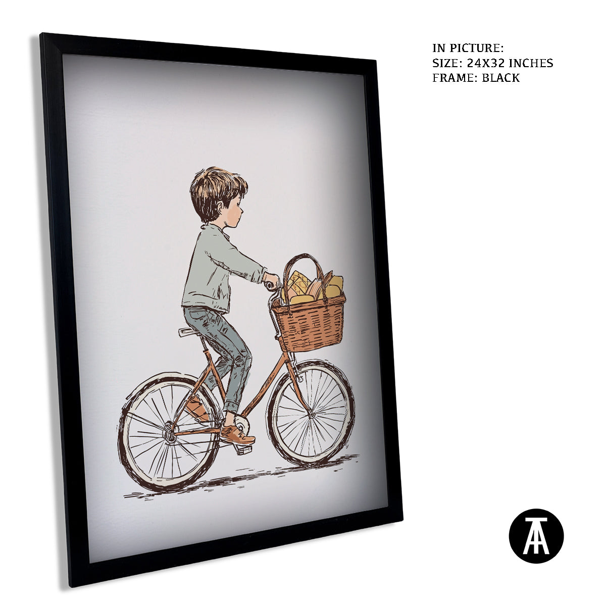 Artwork in Metal Earling Silver Frame