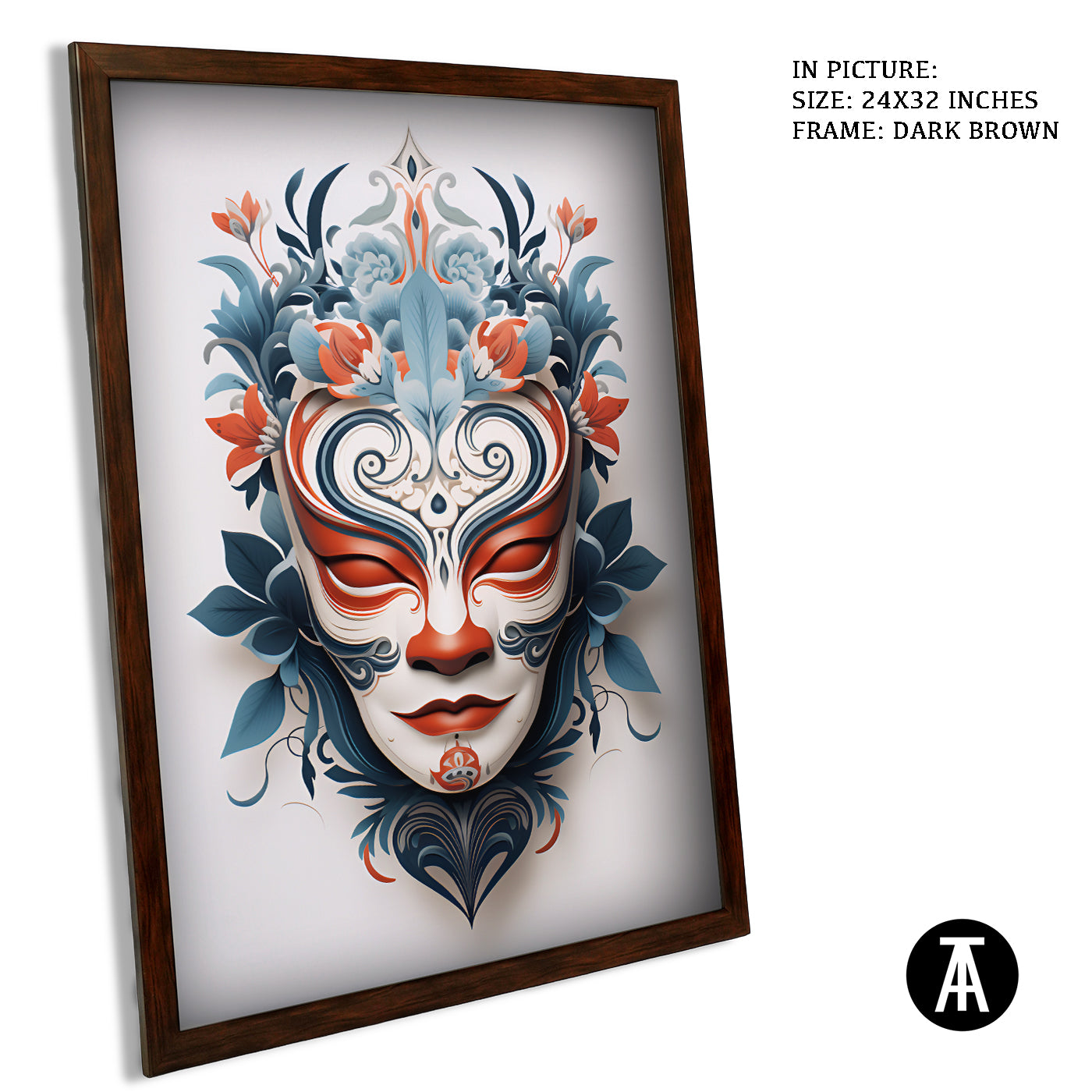 Artwork in Metal Champagne Gold Frame