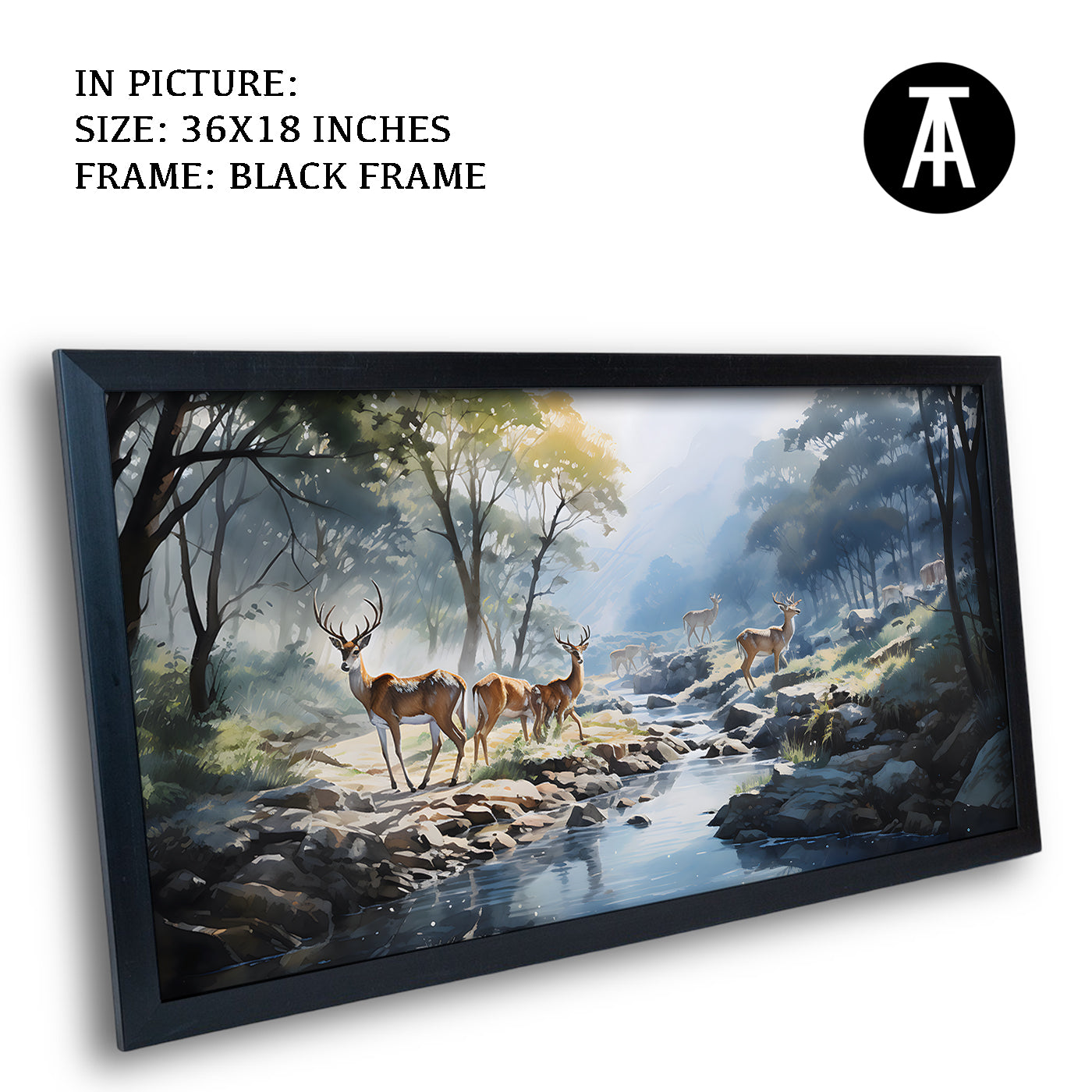 Artwork in Metal Earling Silver Frame