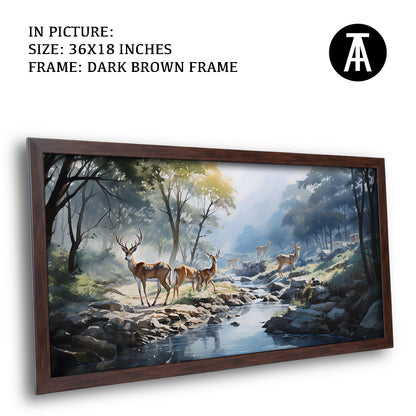Artwork in Metal Champagne Gold Frame