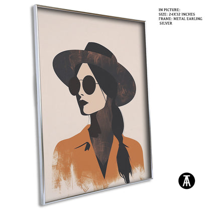 Artwork in Metal Earling Silver Frame