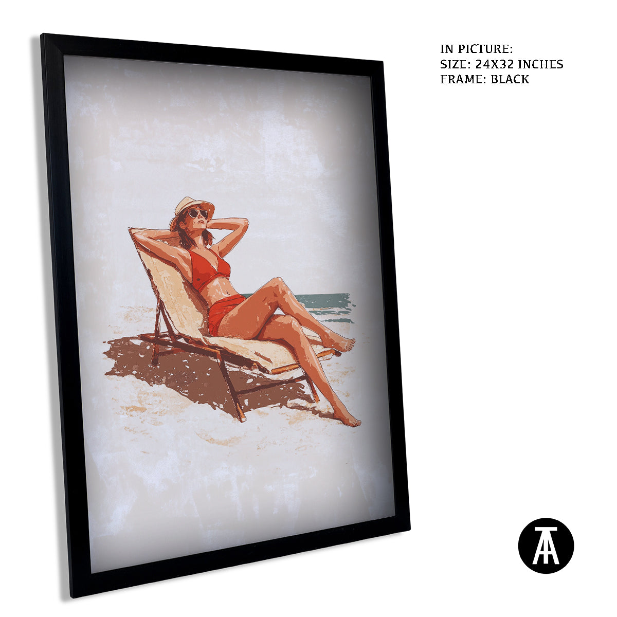 Artwork in Metal Earling Silver Frame