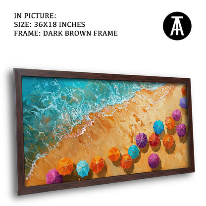 Artwork in Metal Champagne Gold Frame
