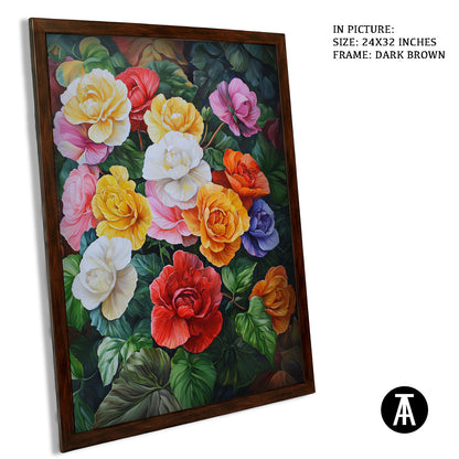 Artwork in Metal Champagne Gold Frame
