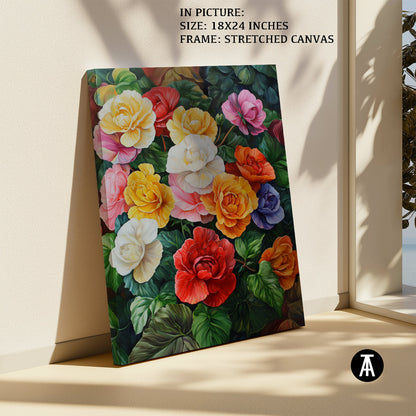 Artwork in Natural Wood Frame