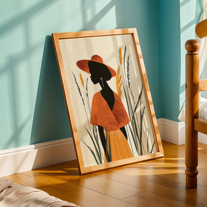 Praha Bohemian Artwork in a Lifestyle Setting