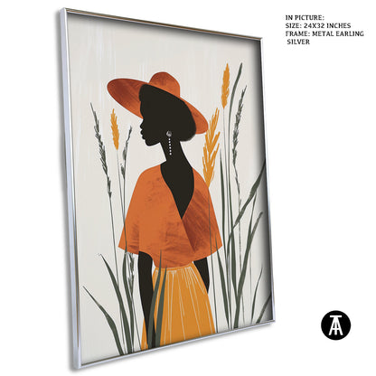 Artwork in Metal Earling Silver Frame