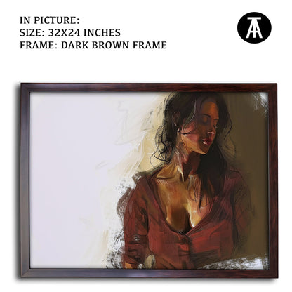 Artwork in Metal Champagne Gold Frame