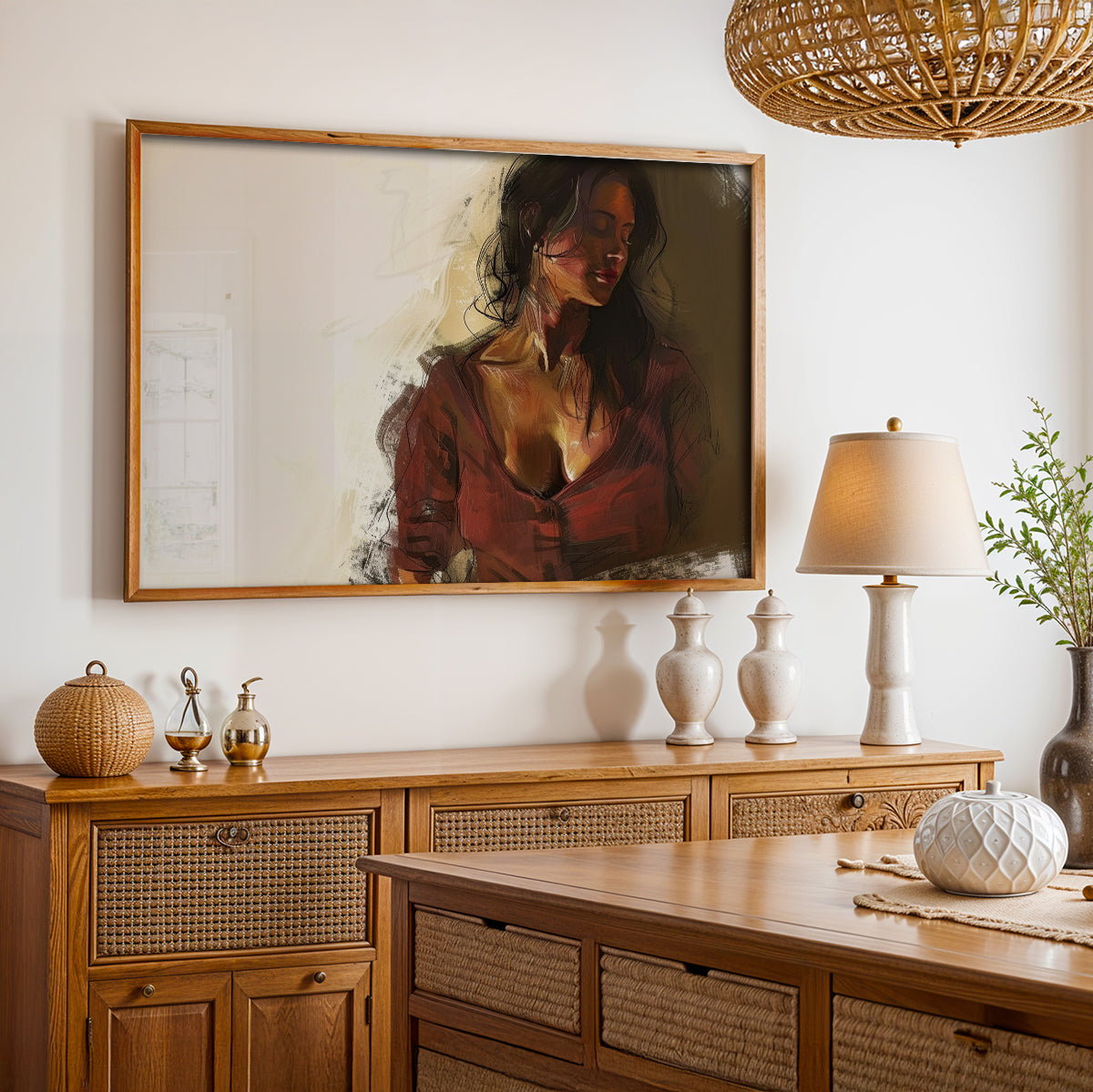 Limited Edition Painting in a Lifestyle Setting