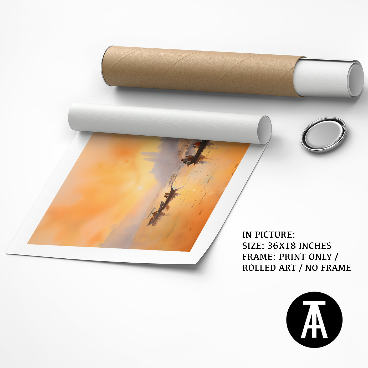 Artwork as Print Only or Rolled Art