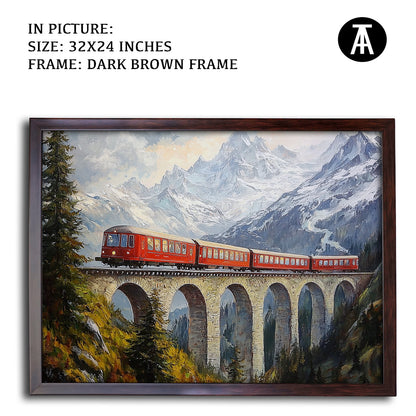 Artwork in Metal Champagne Gold Frame