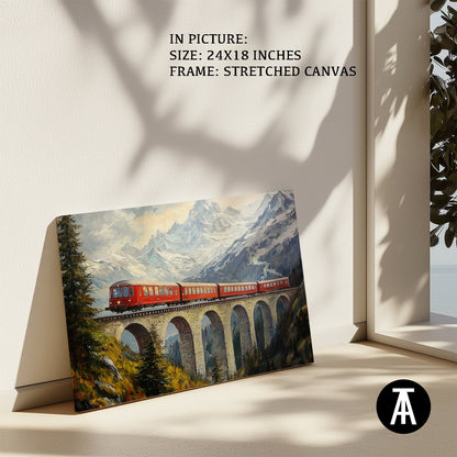 Artwork in Natural Wood Frame