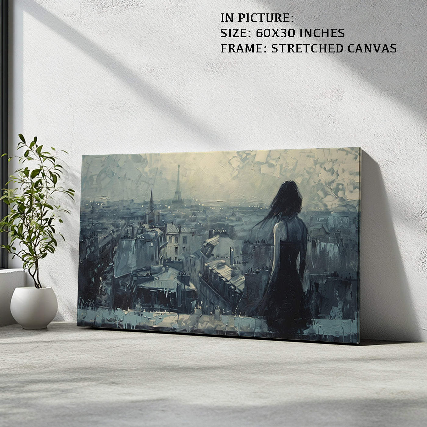 Artwork in Natural Wood Frame