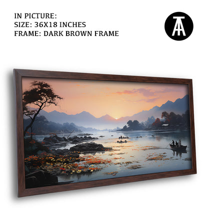Artwork in Metal Champagne Gold Frame