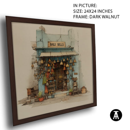 Artwork in Dark Walnut Frame