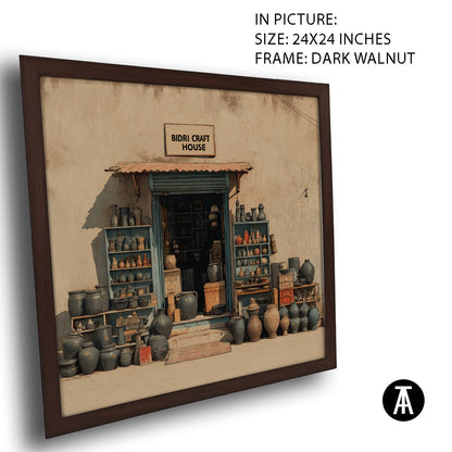 Artwork in Dark Walnut Frame