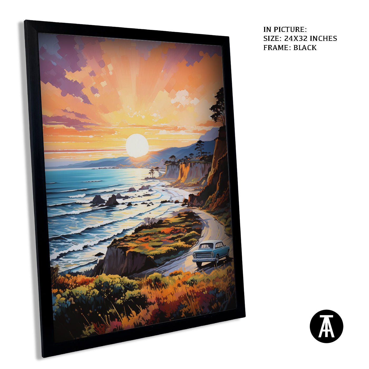 Artwork in Metal Earling Silver Frame