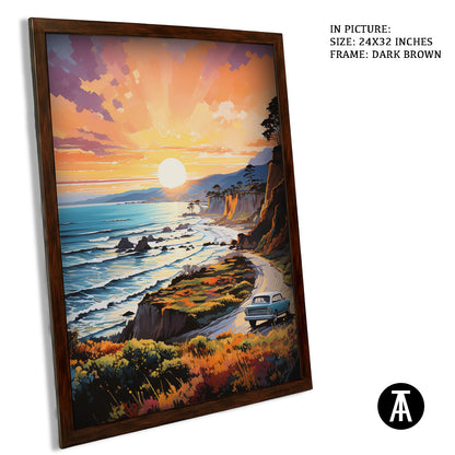 Artwork in Metal Champagne Gold Frame