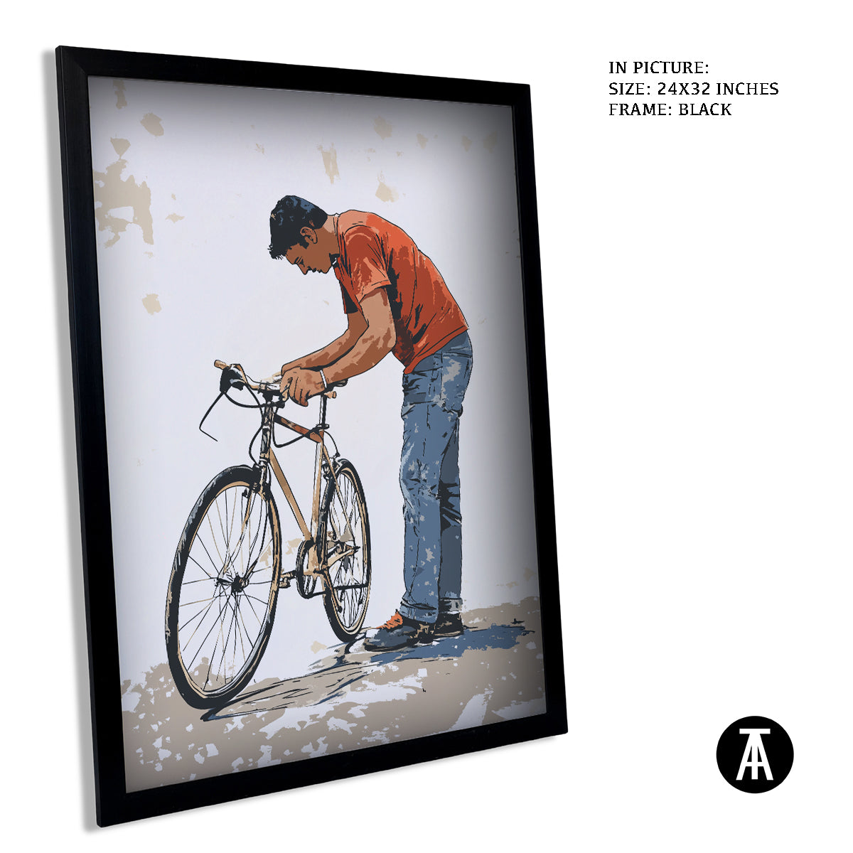 Artwork in Metal Earling Silver Frame
