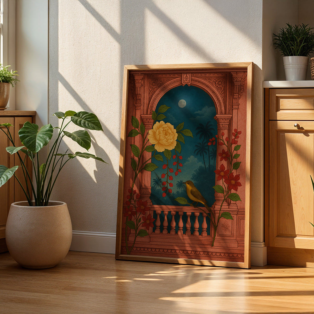Heritage Indian Painting in a Lifestyle Setting