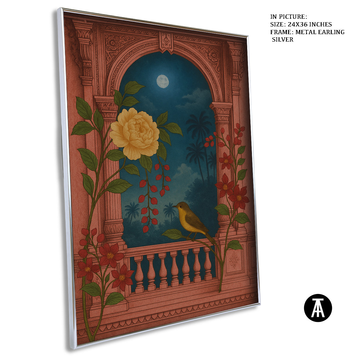 Artwork in Metal Earling Silver Frame