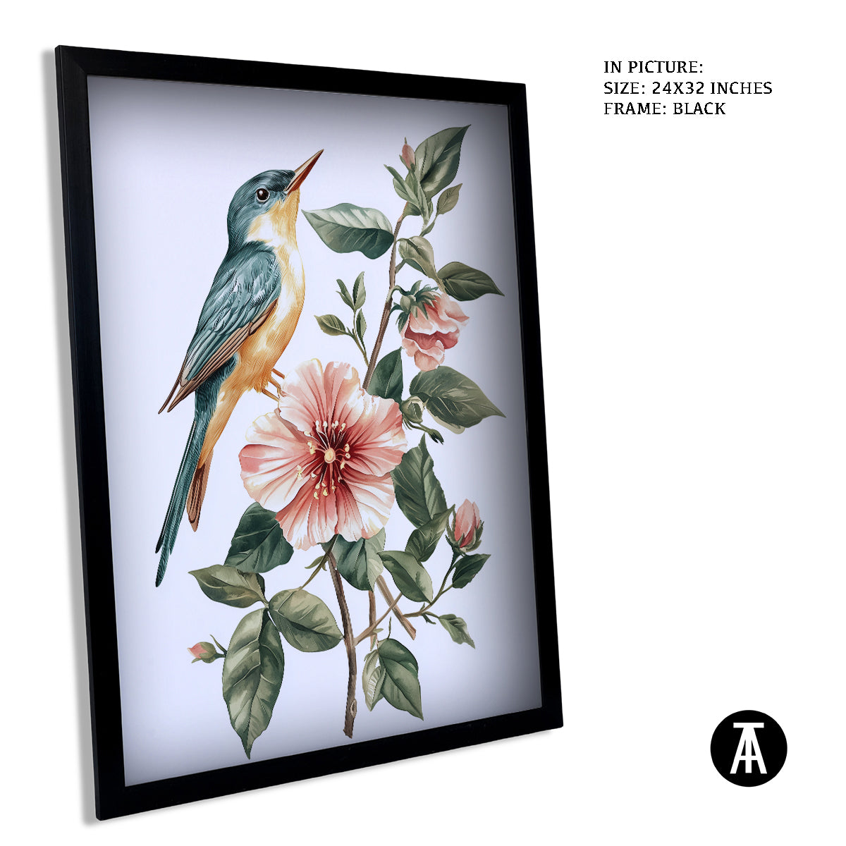 Sample Artwork in Black Frame