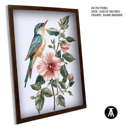 Sample Artwork in Dark Brown Frame