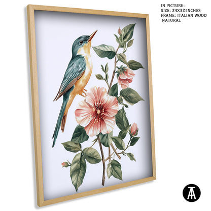 Sample Artwork in Italian Wood Framing Natural