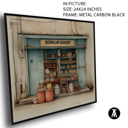 Artwork in Carbon Black Meta Frame