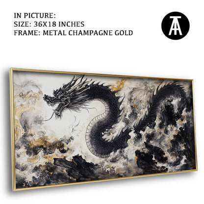 Artwork in Light Brown Frame