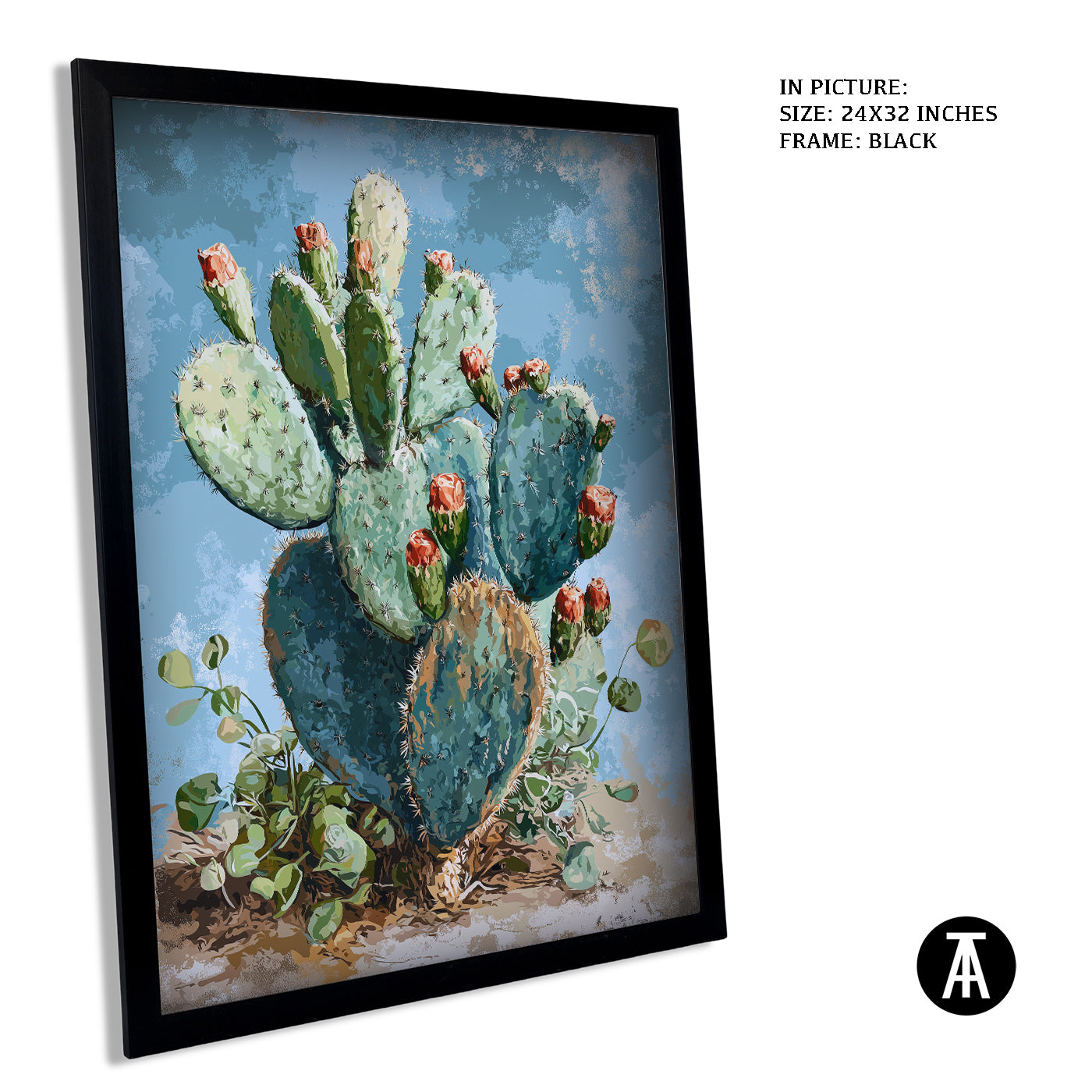 Artwork in Metal Earling Silver Frame