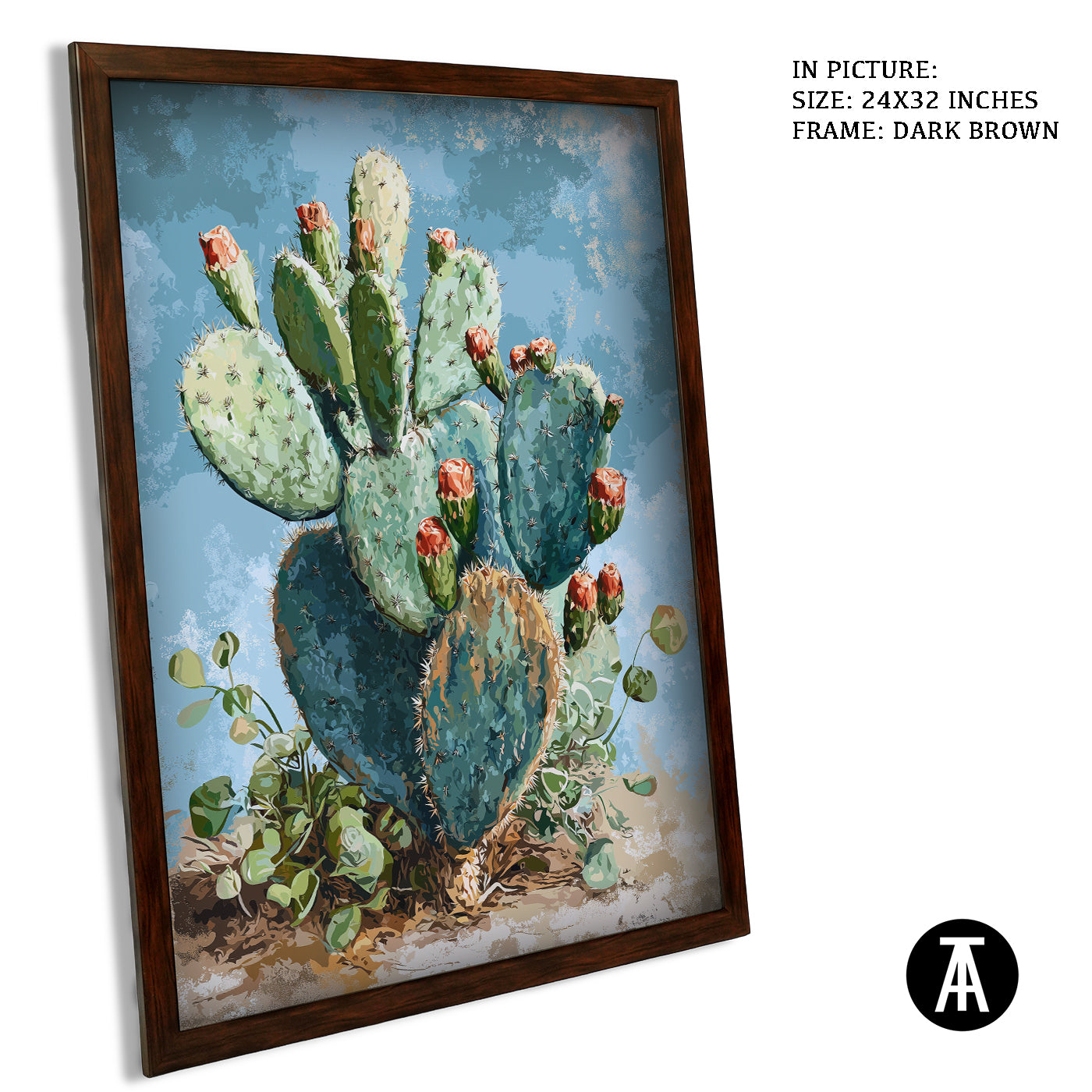 Artwork in Metal Champagne Gold Frame