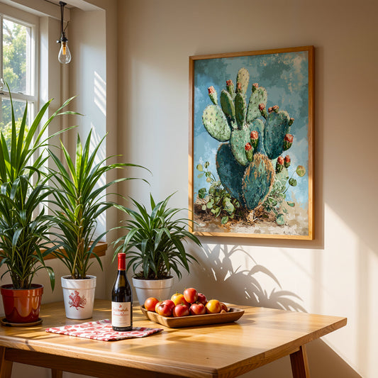 Floral Artwork in a Lifestyle Setting