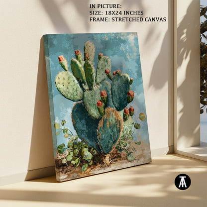 Artwork in Natural Wood Frame